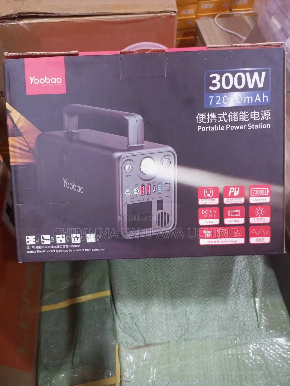 Yoobao 300w 72000mah Portable Power Station Powerbank Pd65w