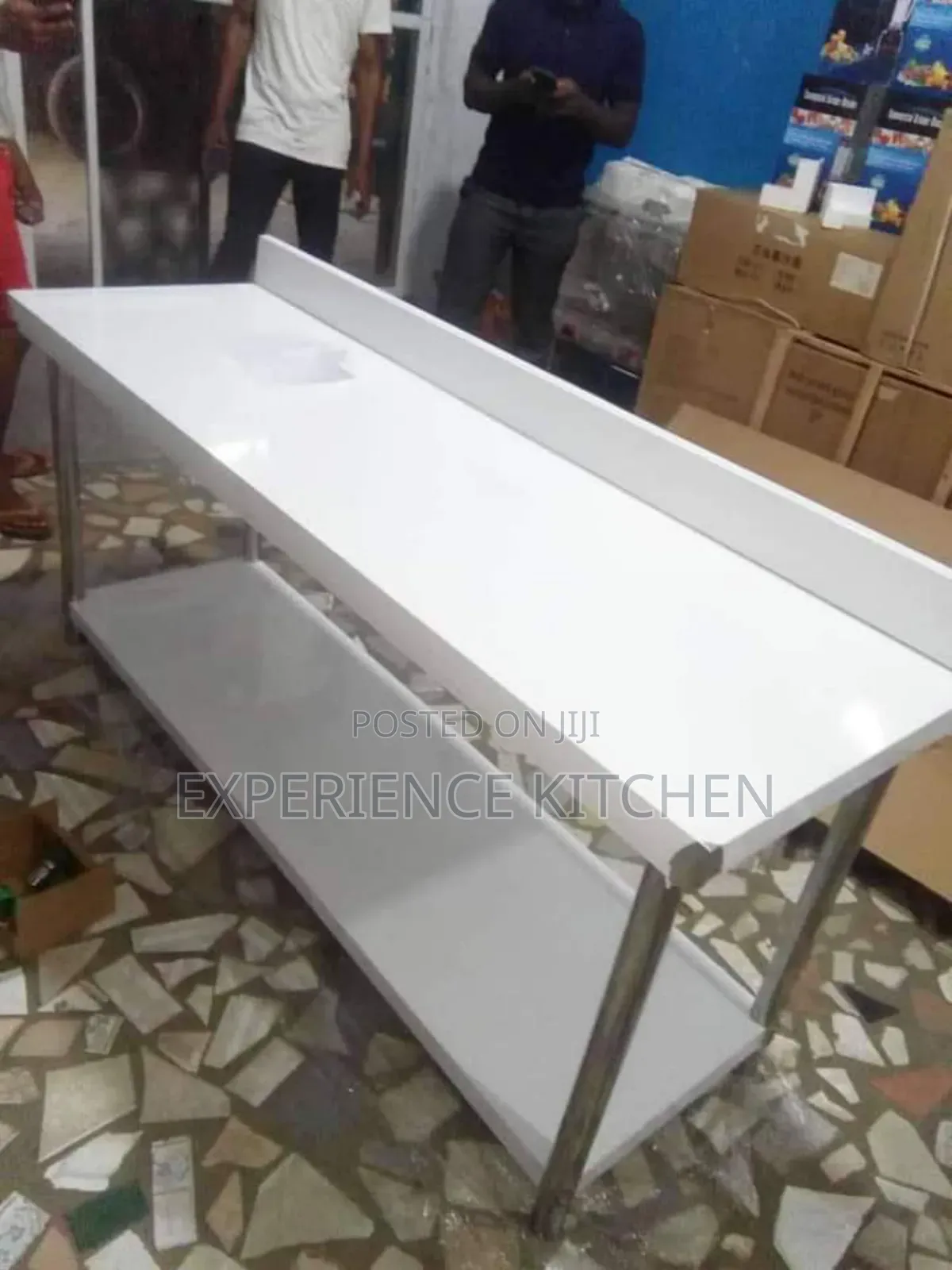 Stainless Steel Table With Back(6ft)
