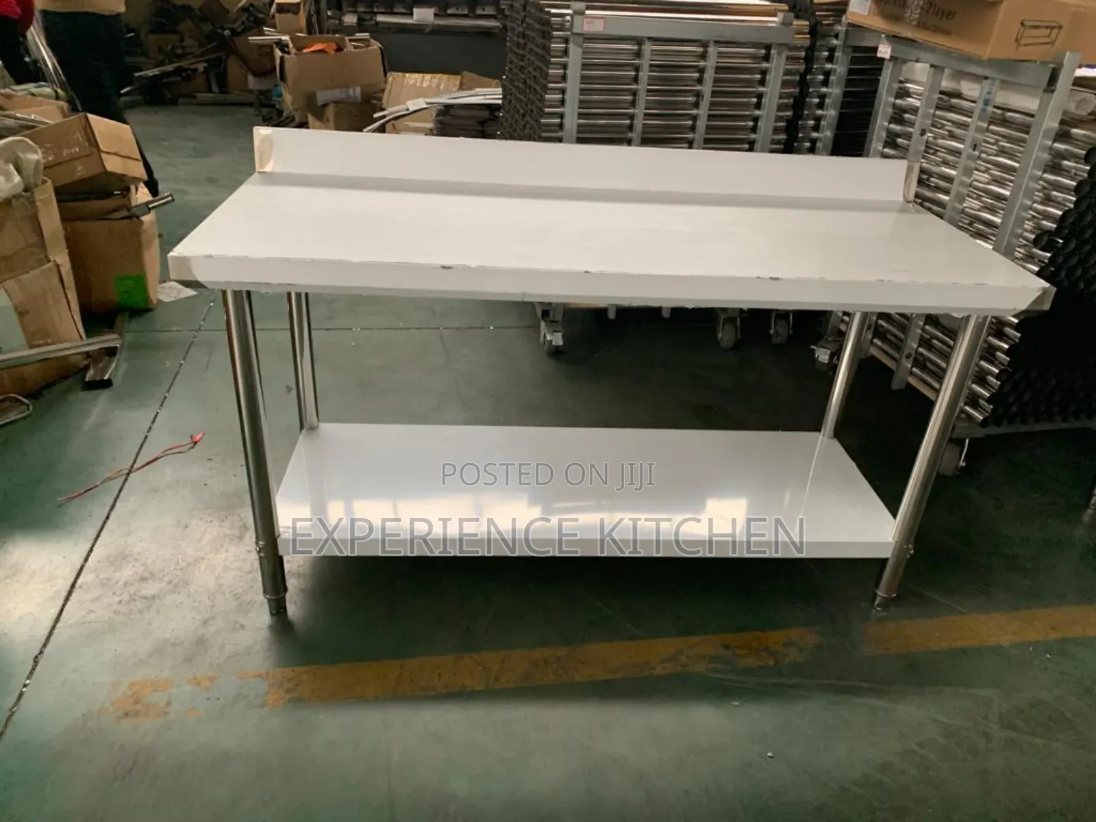 Stainless Steel Table With Back(6ft)