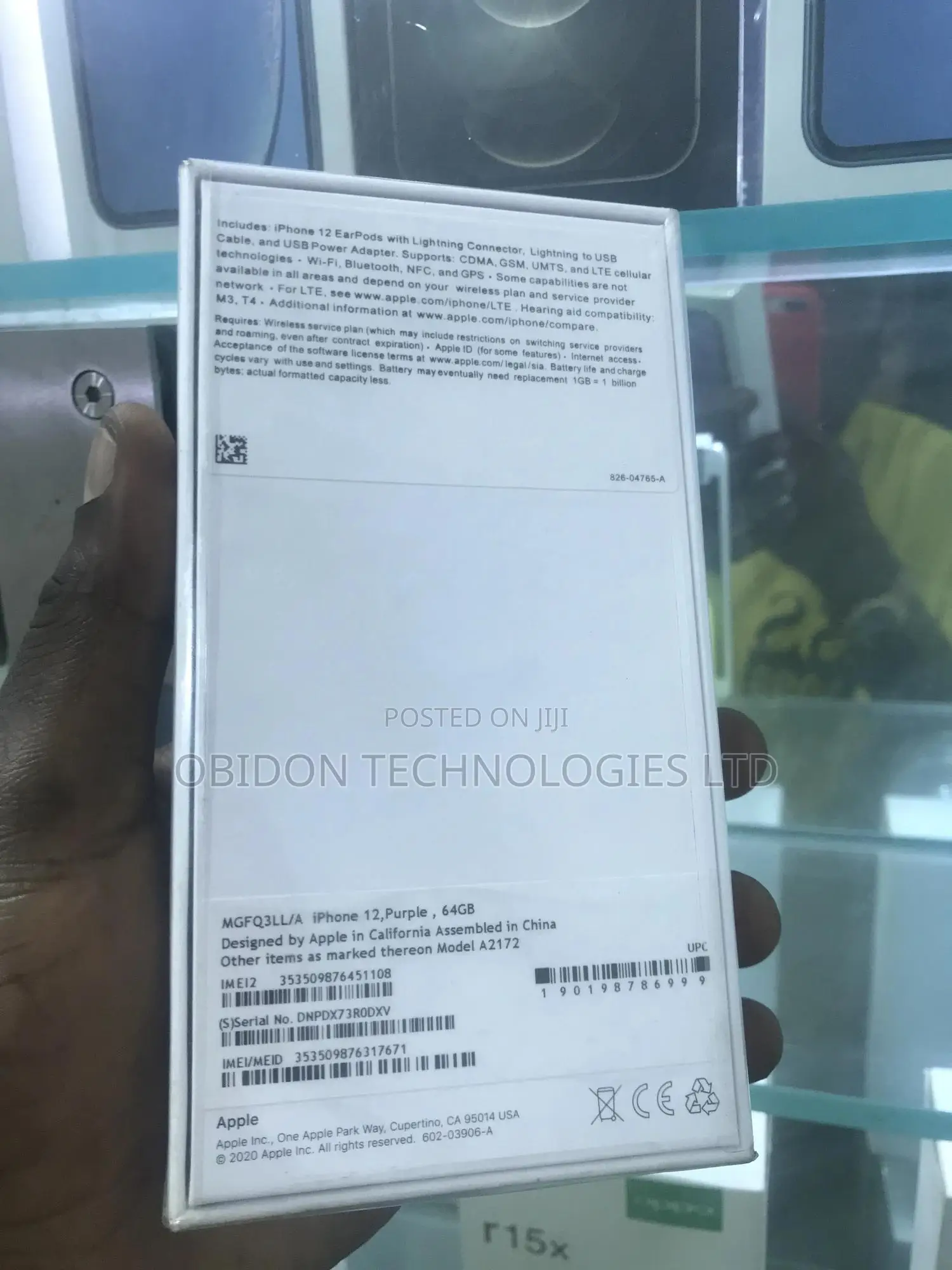 New Apple iPhone 12 64 GB Purple