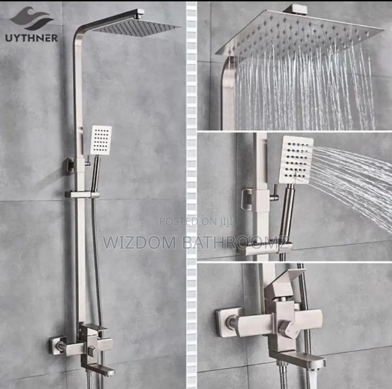 Square Antirust Shower