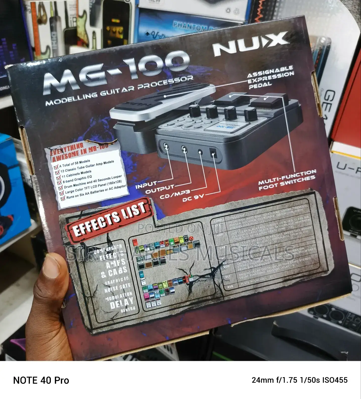 Original NUX MG-100 Modeling Guitar Processor