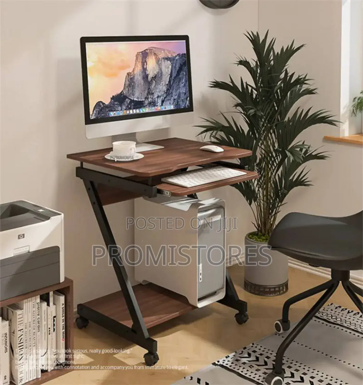 Z Stand Laptop/Desktop Table With Wheel