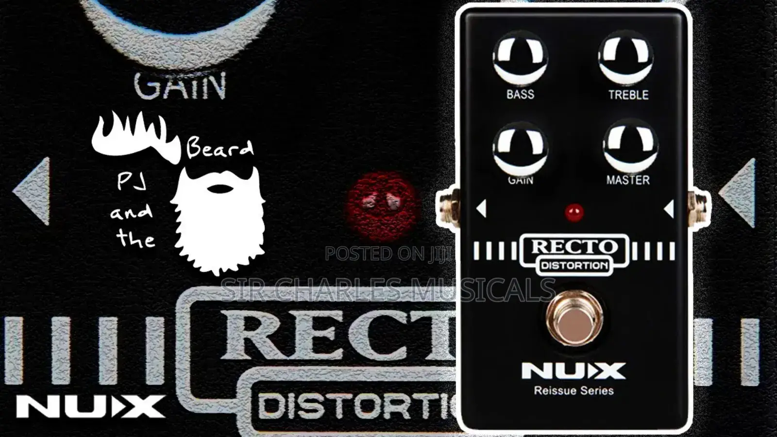 NUX Recto Drive Pedal From the Reissue Series Bass Guitar Ef