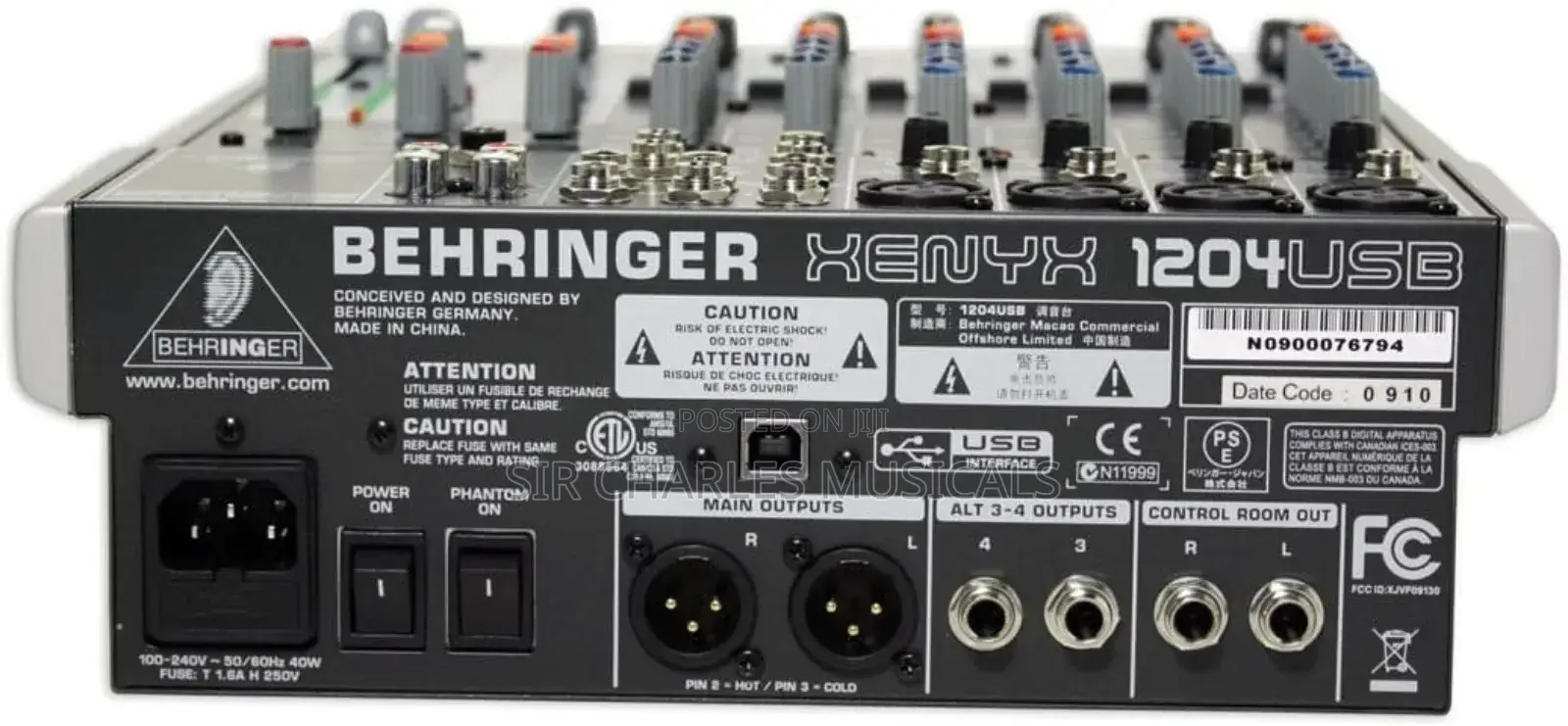 Behringer Xenyx 1204USB 8 Chanel Mixer