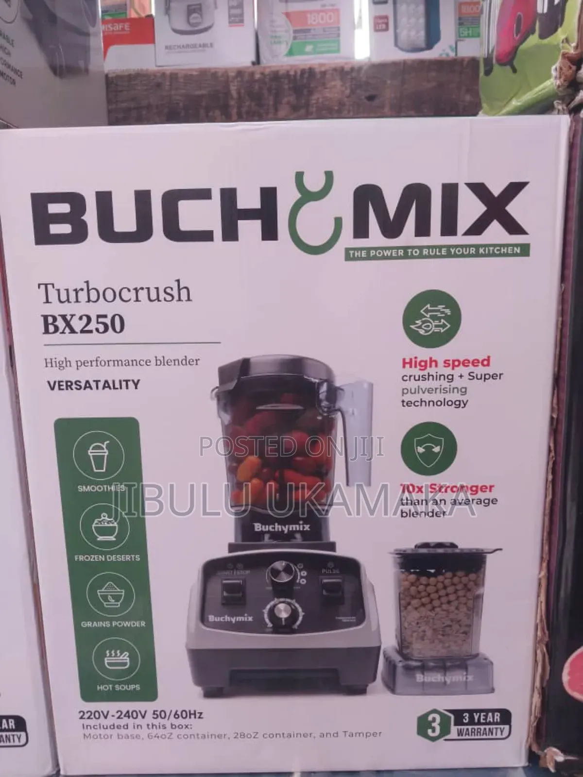 Turbocrush Commercial Blender - 2l, 2200w(Bx250) Sliver