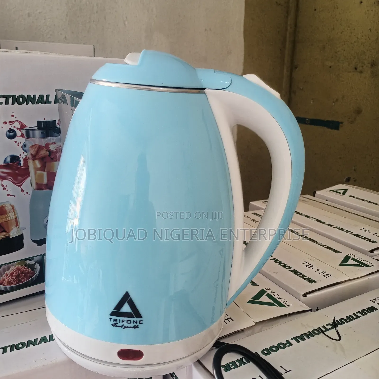Electronic Cordless Jug Kettle Metallic Blue Color 2 Litres