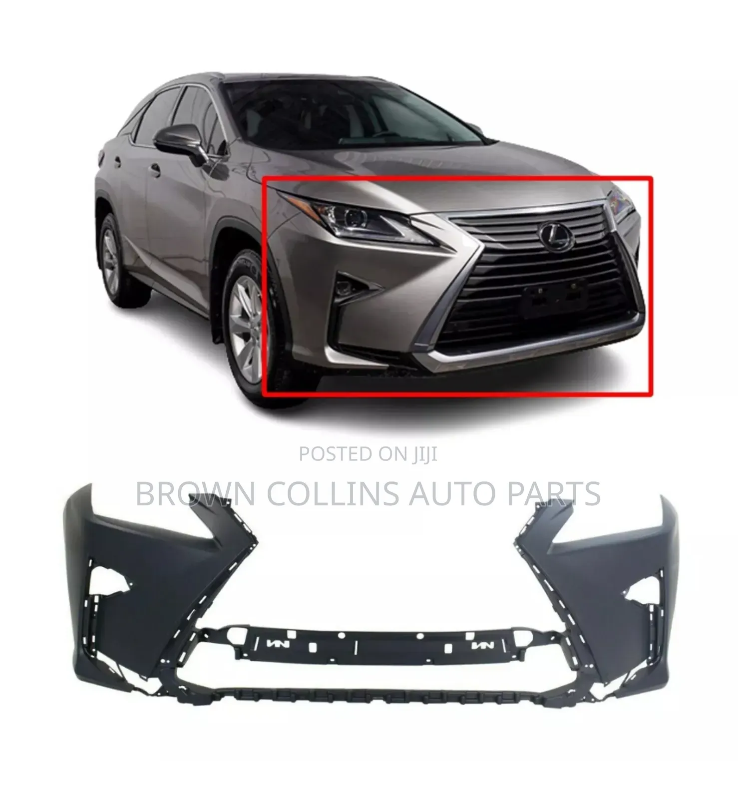 Front Bumper Lexus Rx350 2016-2019 Empty Bumper