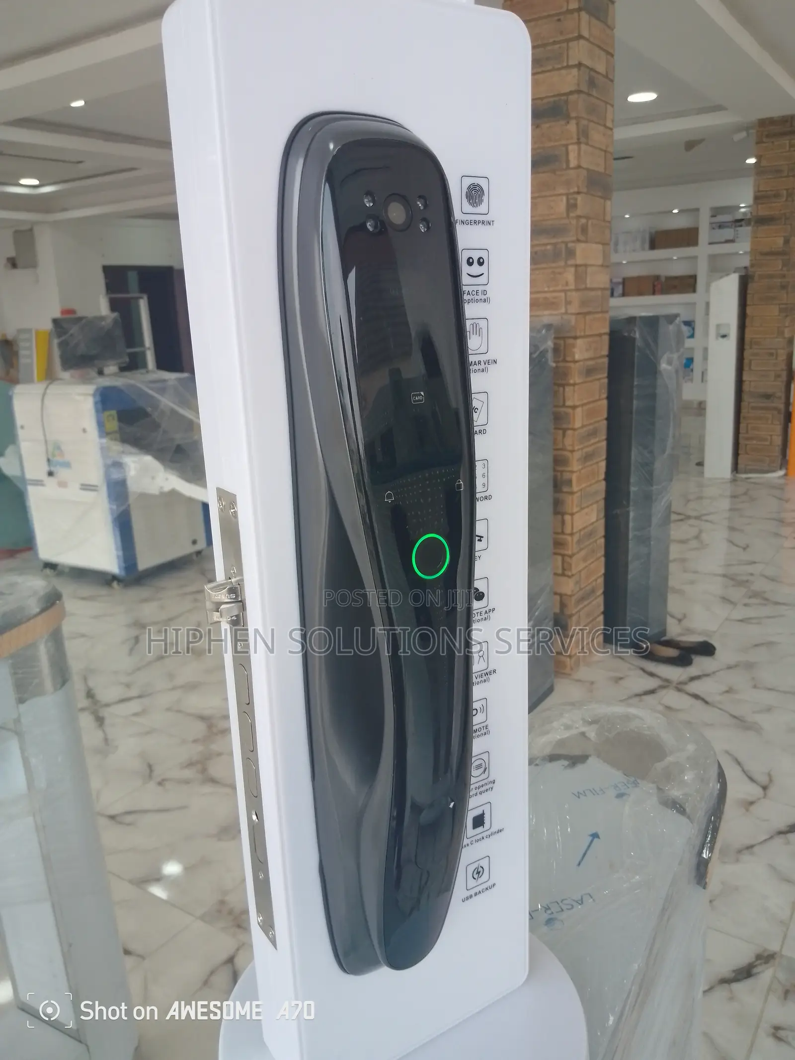 Smart Door Lock Fingerprint Digital Wifi Lock Connected Came
