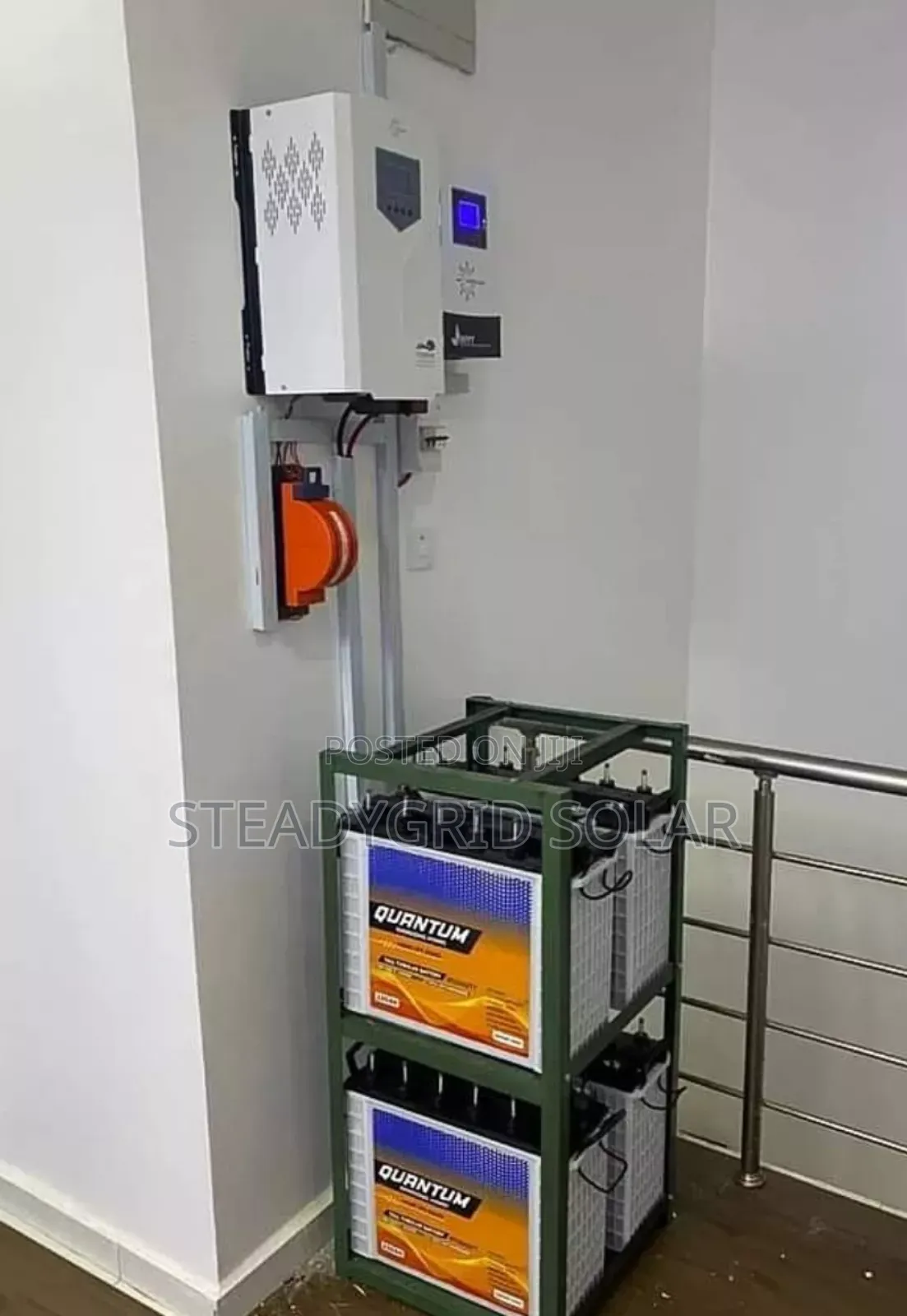 Neatly Installed 5kva Solar Powered Inverter Installation