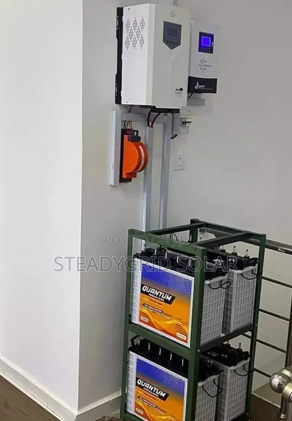 Neatly Installed 5kva Solar Powered Inverter Installation