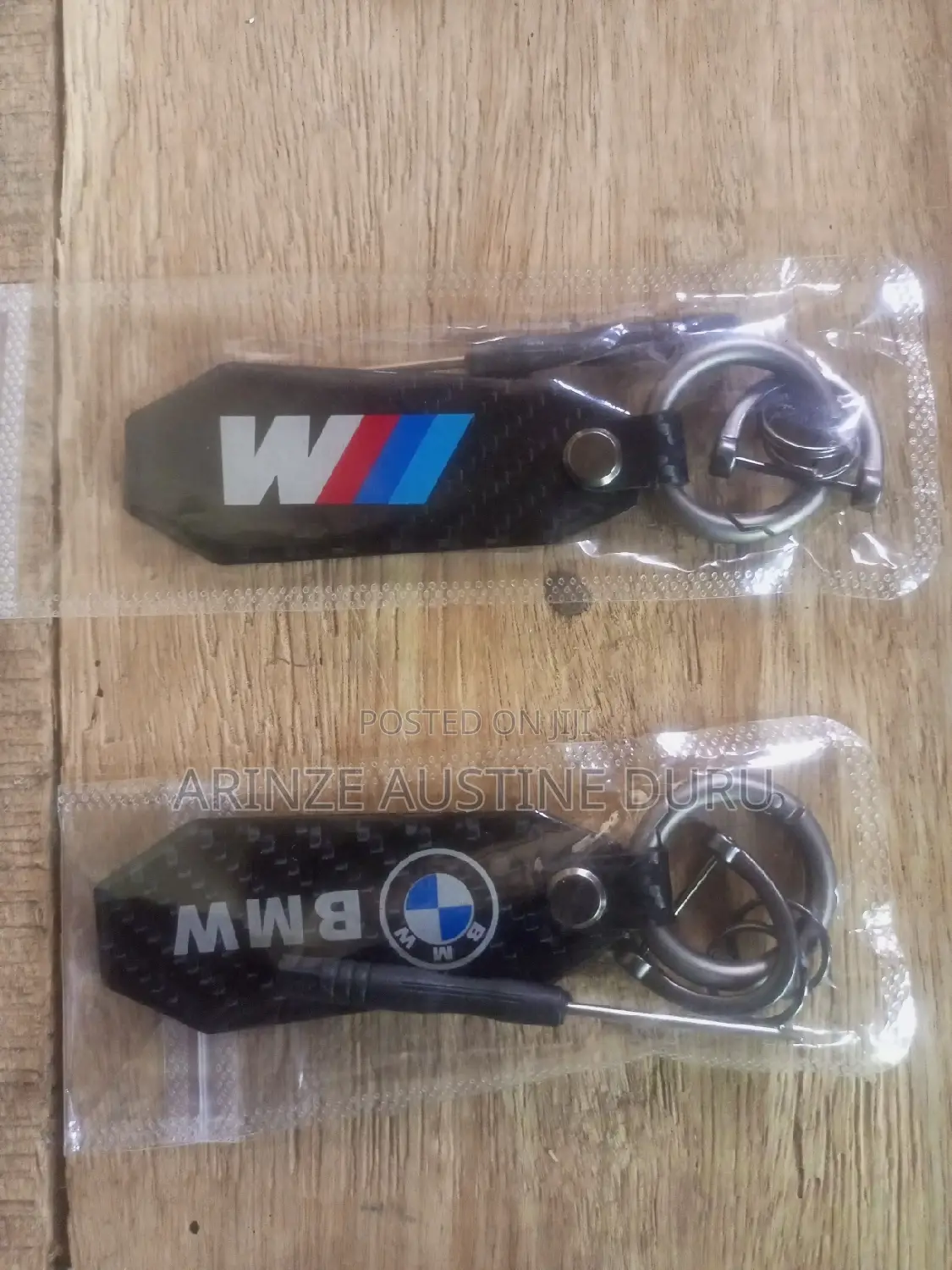 Key Holder With Leather Strap - BMW