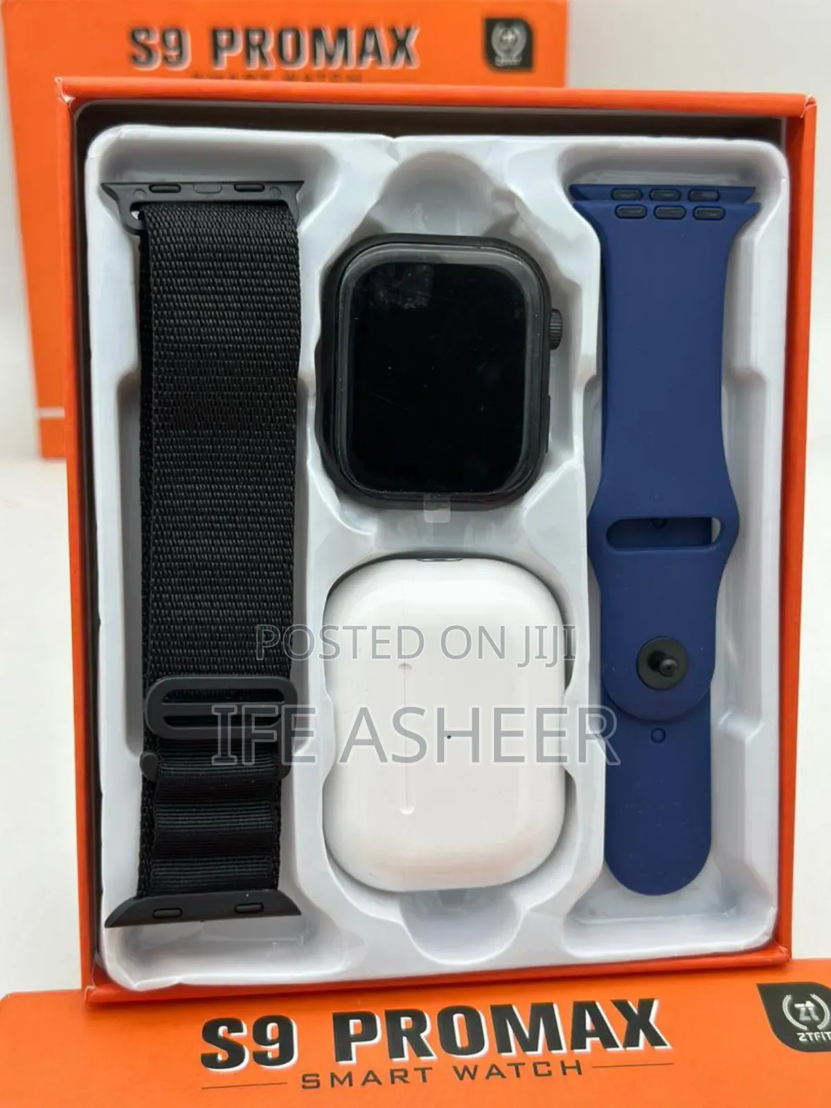 S9 Promax Smart Watch With an iPod Pro 2 Straps