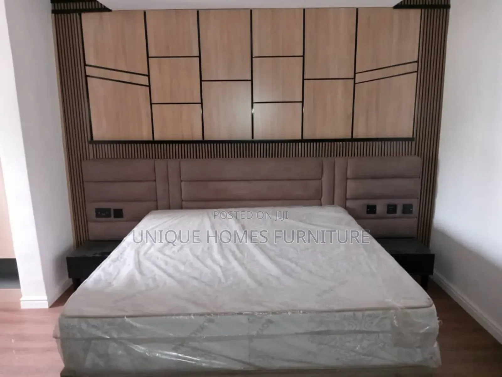 Unique Bed Frame With Padded Wall
