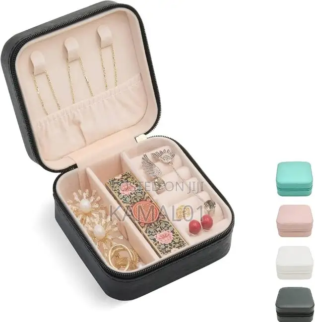 Jewelry Box Jewelries Storage Case PU Leather Organizer 