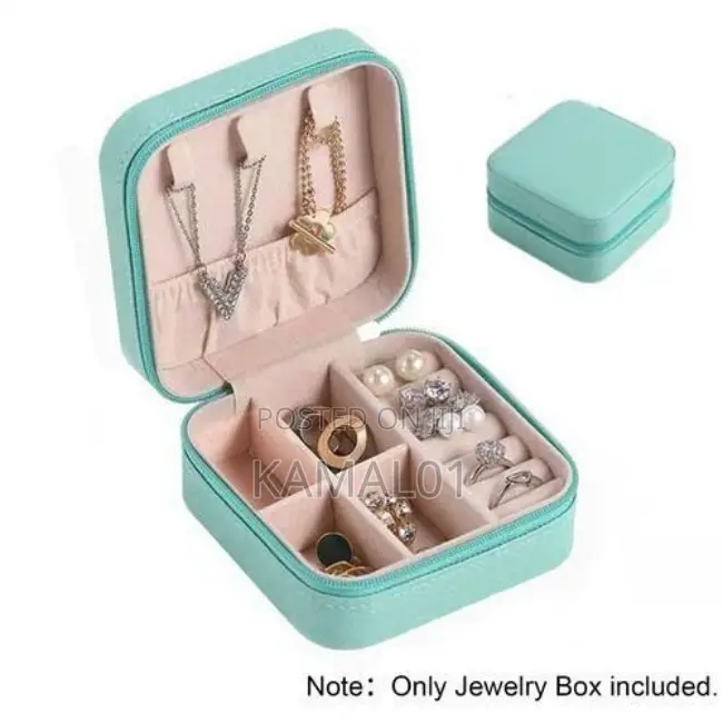 Jewelry Box Jewelries Storage Case PU Leather Organizer 