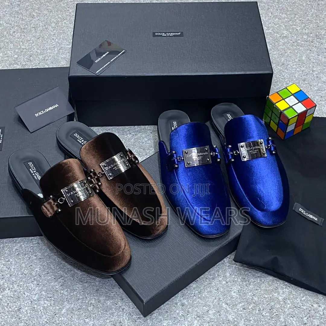 Luxury D G Velvet Italian Half Shoe