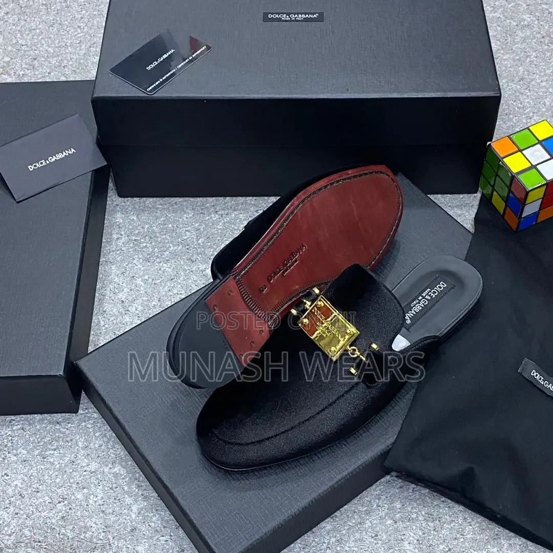 Luxury D G Velvet Italian Half Shoe