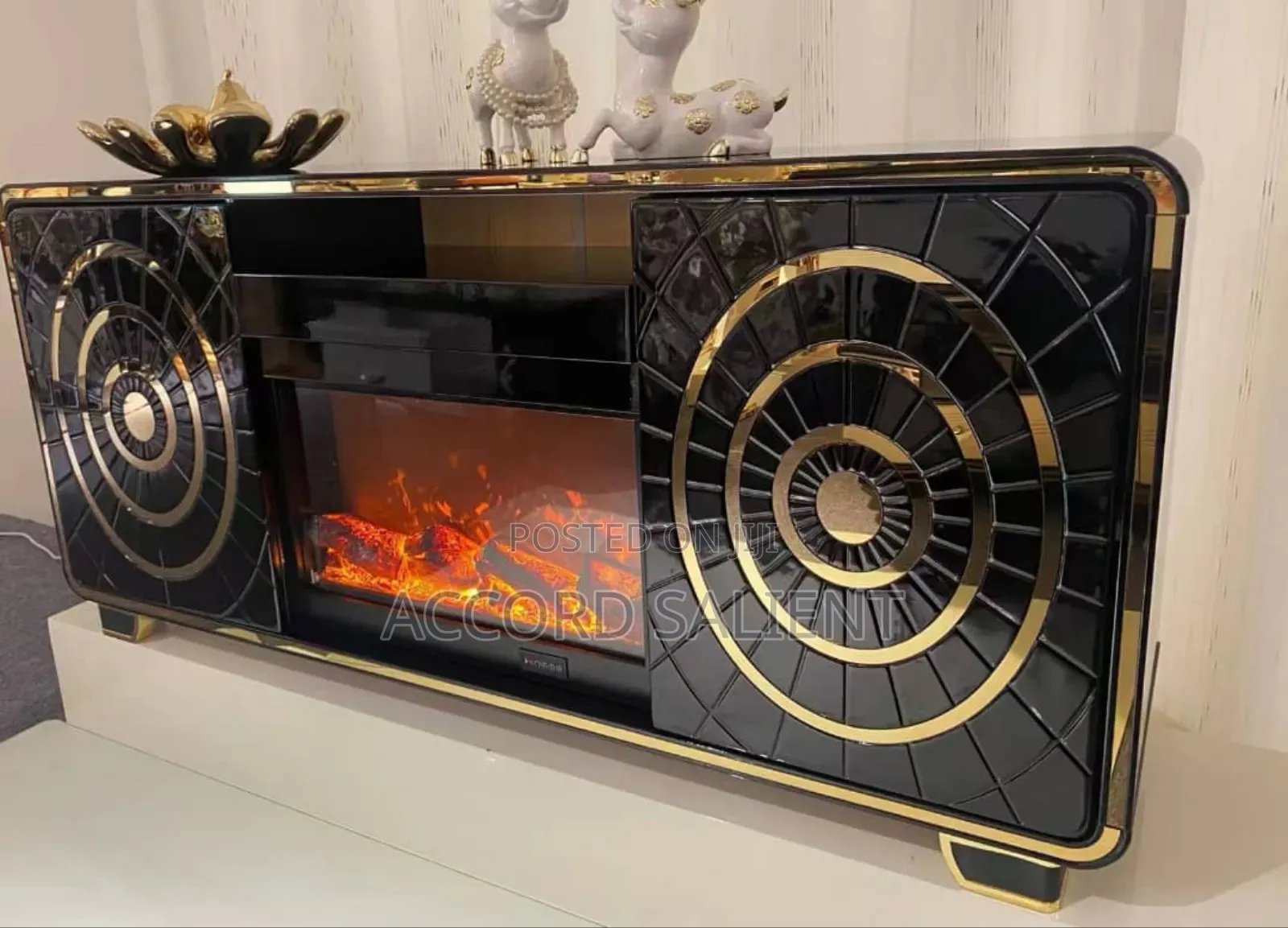 Executive Fireplace TV Stand