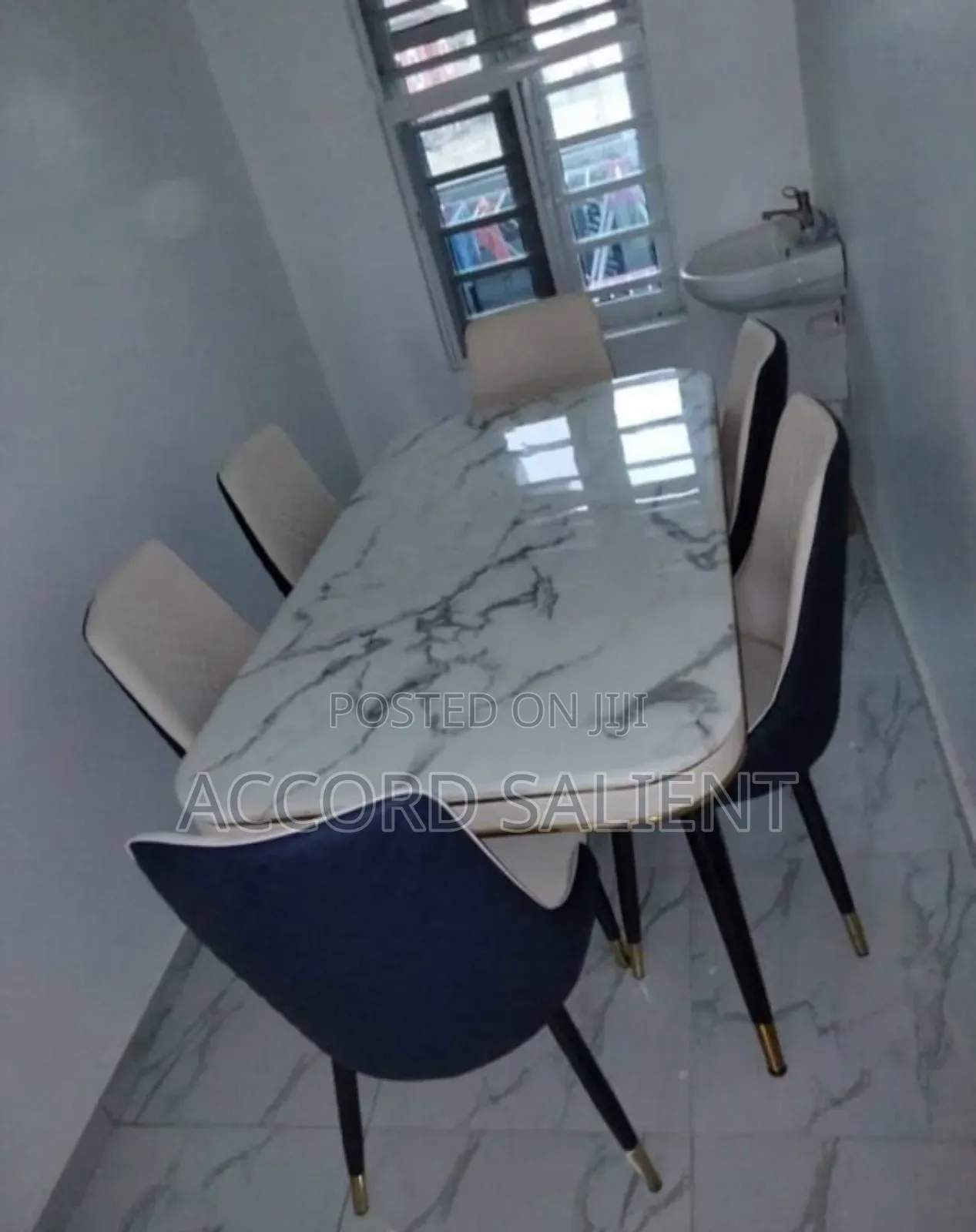 Executive 6 Seater Marble Dining Set