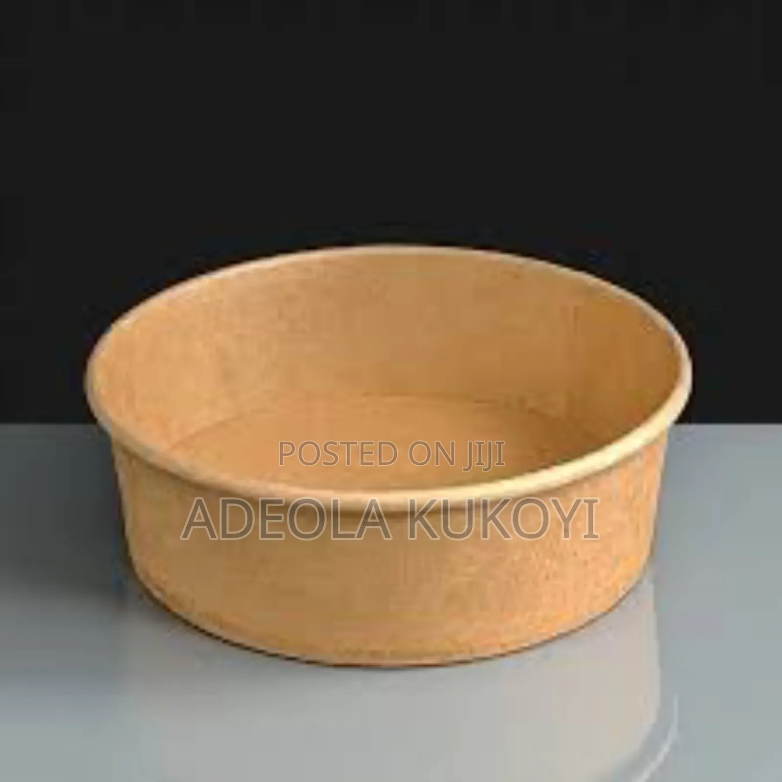 500ml Round Kraft Bowl With Lid - 1000pcs