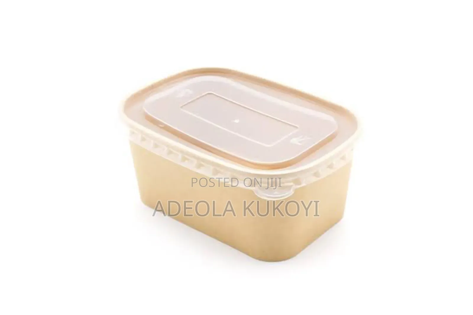 1000ml Rectangle Kraft Food Bowl - 1000pcs