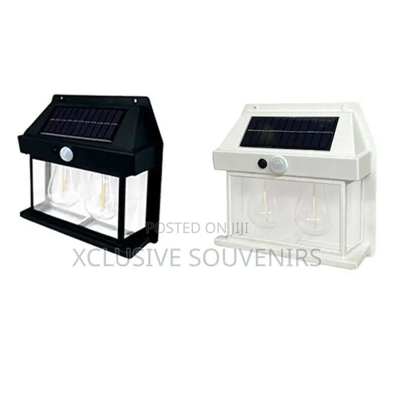 Double Bulb Solar Power Waterproof Wall Lamp Indoor/Outdoor