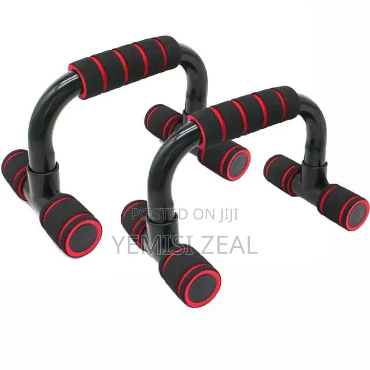 Red and Black Push Up Bar