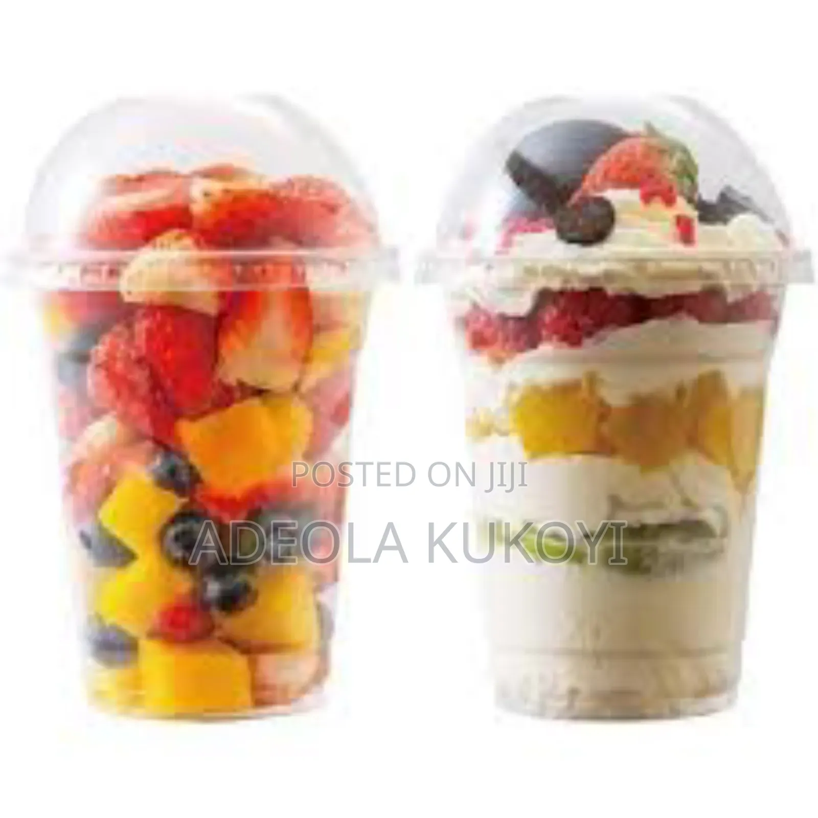 1000 Pieces Of 12oz Disposable Parfait Cup With Cover