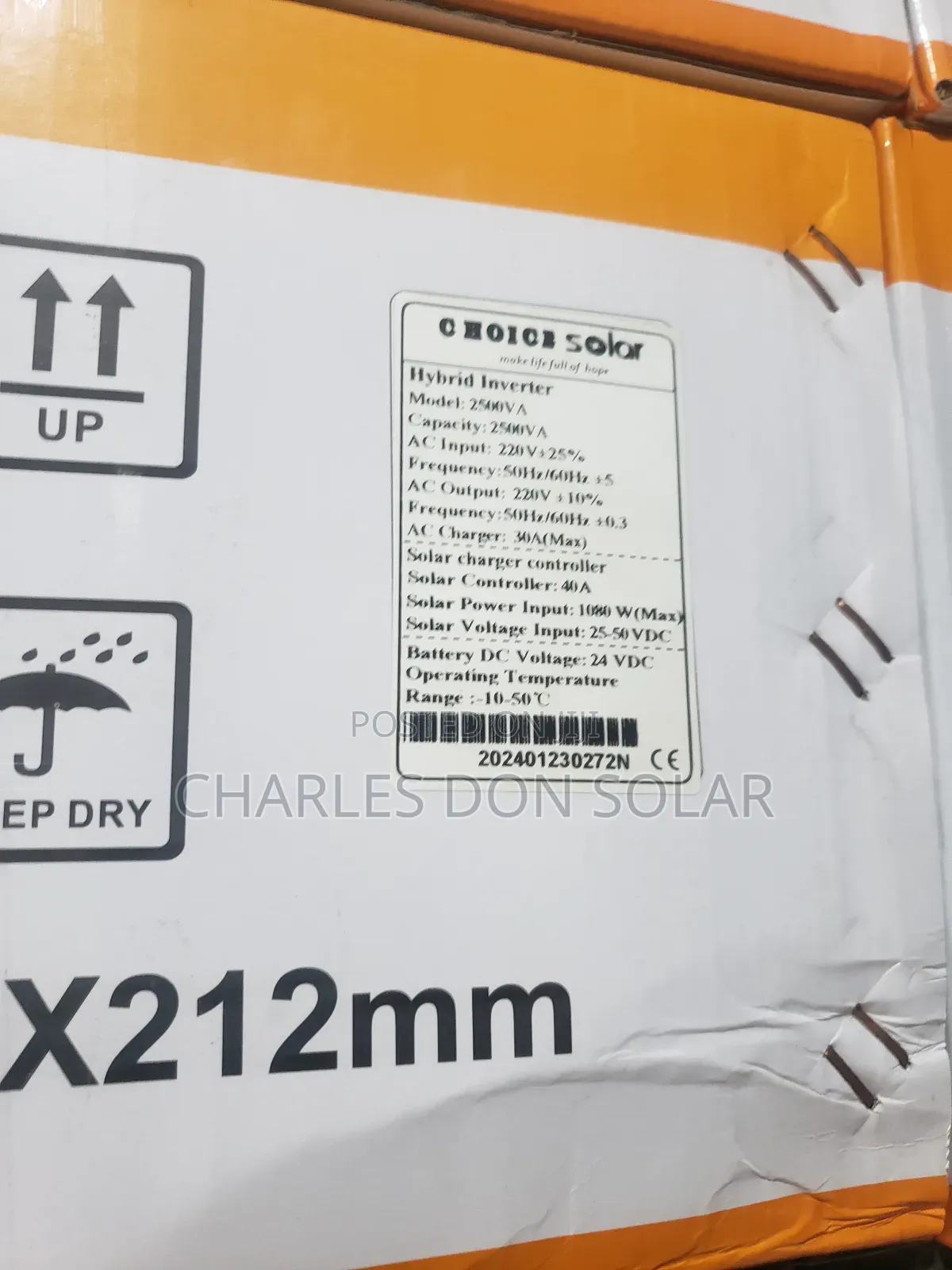 Choice Inverter 2.5kva 24v Hybrid