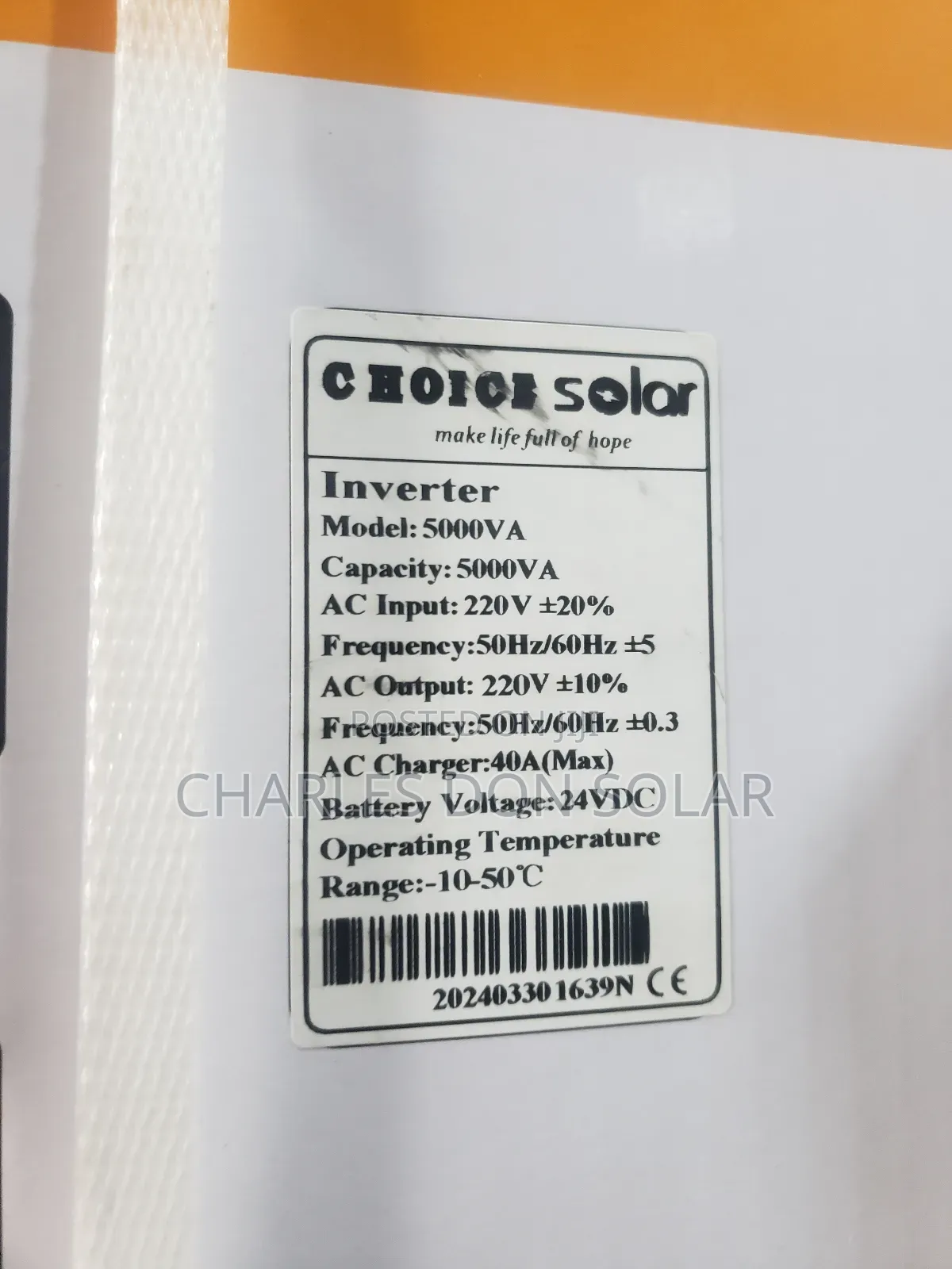 5kva 48v Choice Solar Inverter