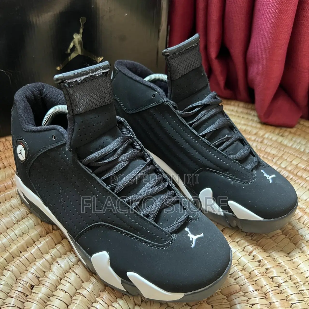 Original Jordan 14 Retro Black Sneakers