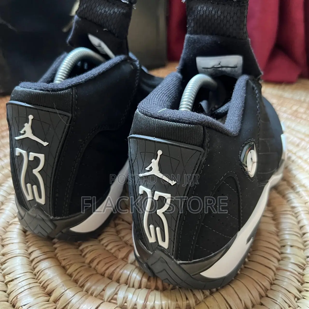 Original Jordan 14 Retro Black Sneakers
