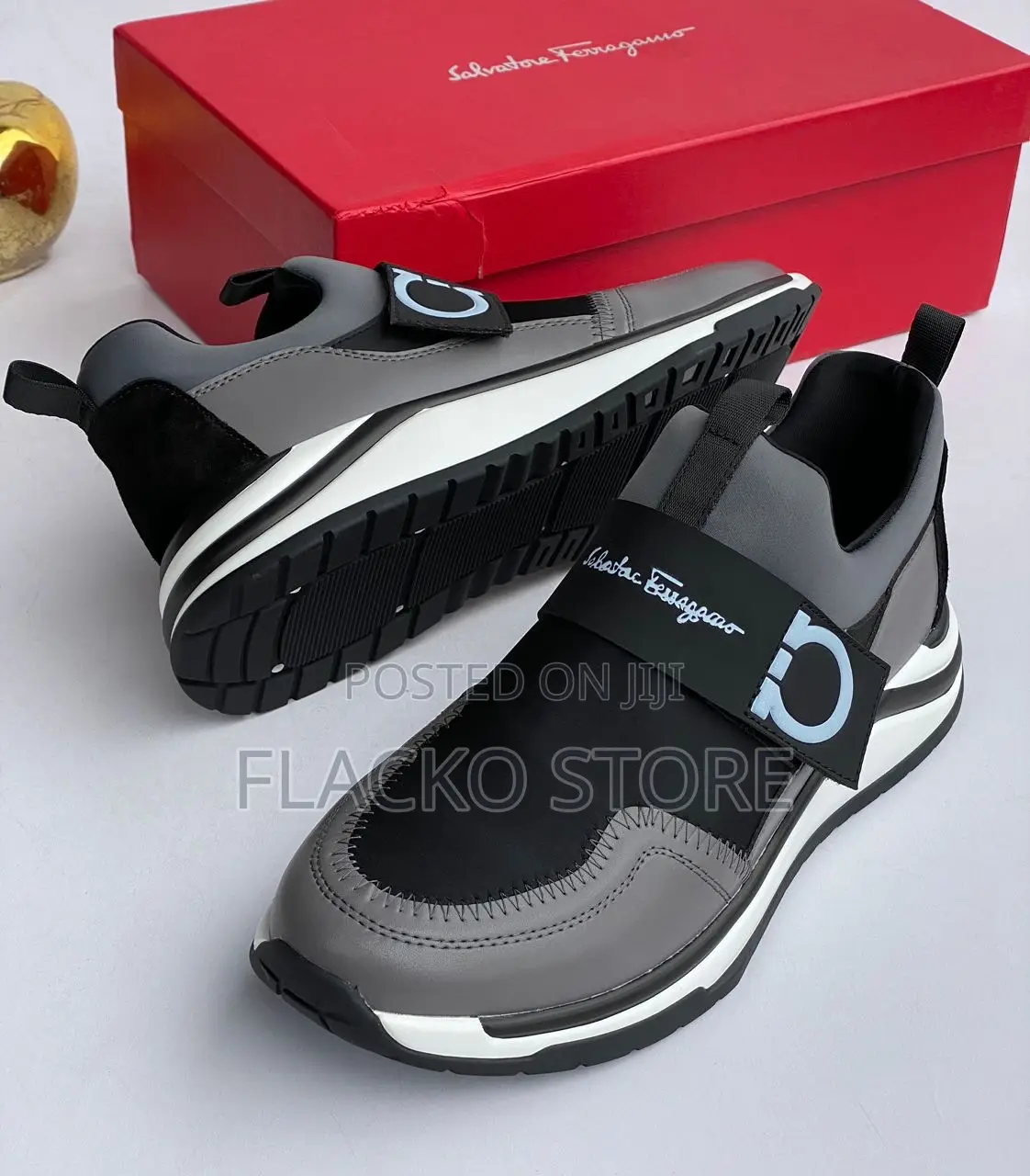 Original Salvatore Ferragamo Leather Sneakers