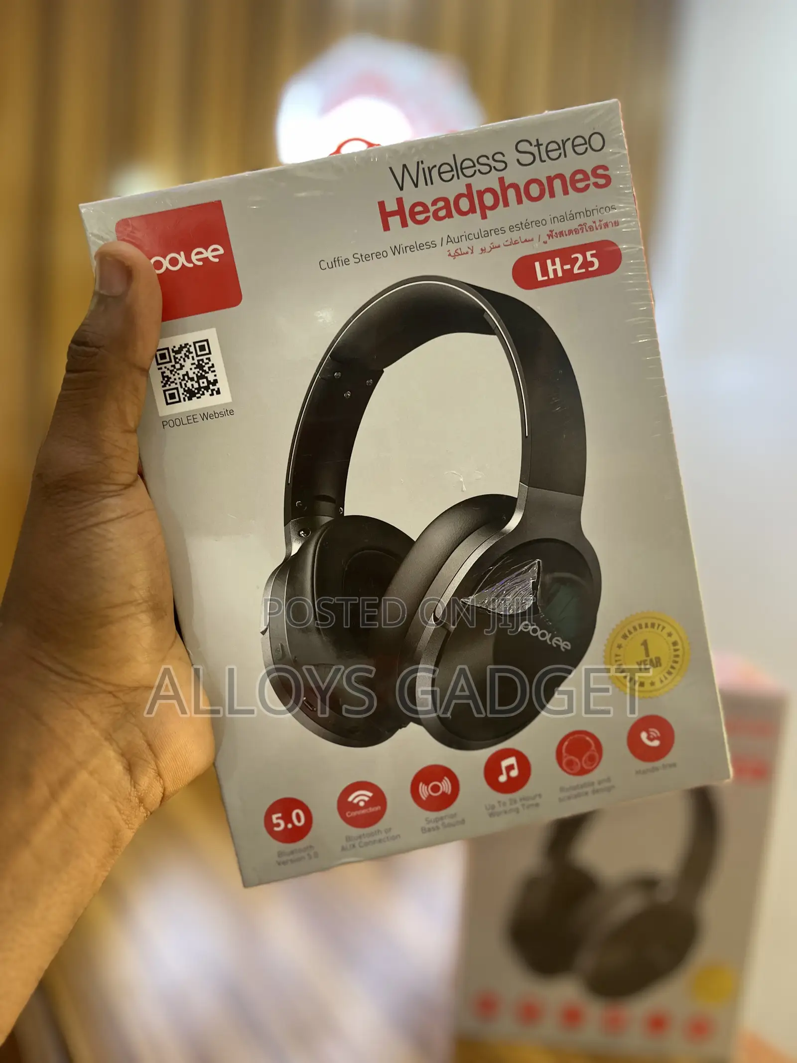 Poolee Wireless Stereo Headphones LH-25