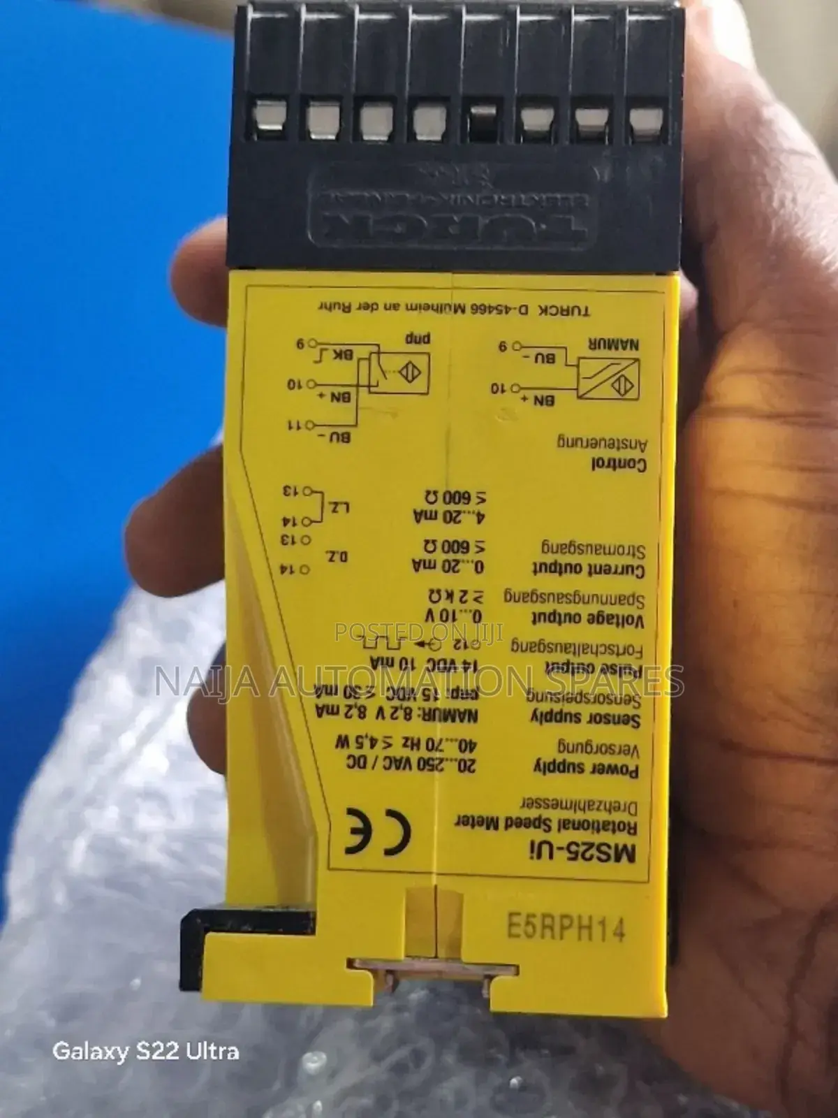 Turck Banner MS25-UI ROTATIONAL SPEED METER | 0508220