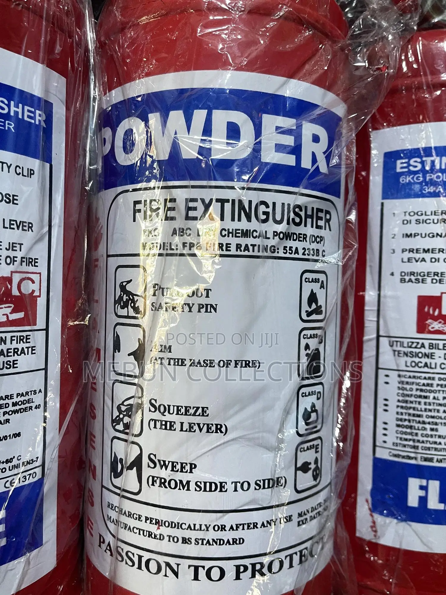 Dry Chemical Powder Fire Extinguisher 6kg