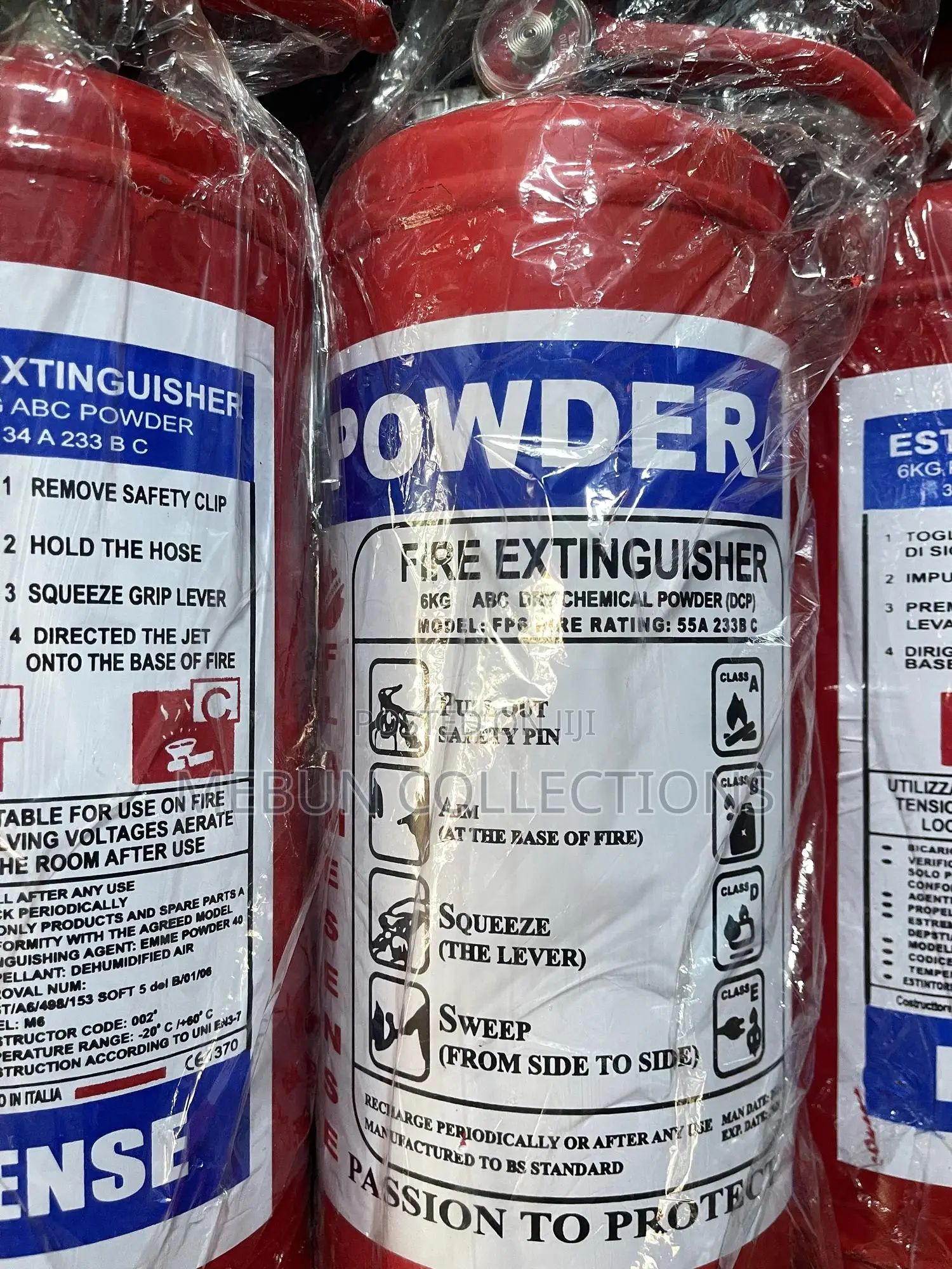 Dry Chemical Powder Fire Extinguisher 6kg