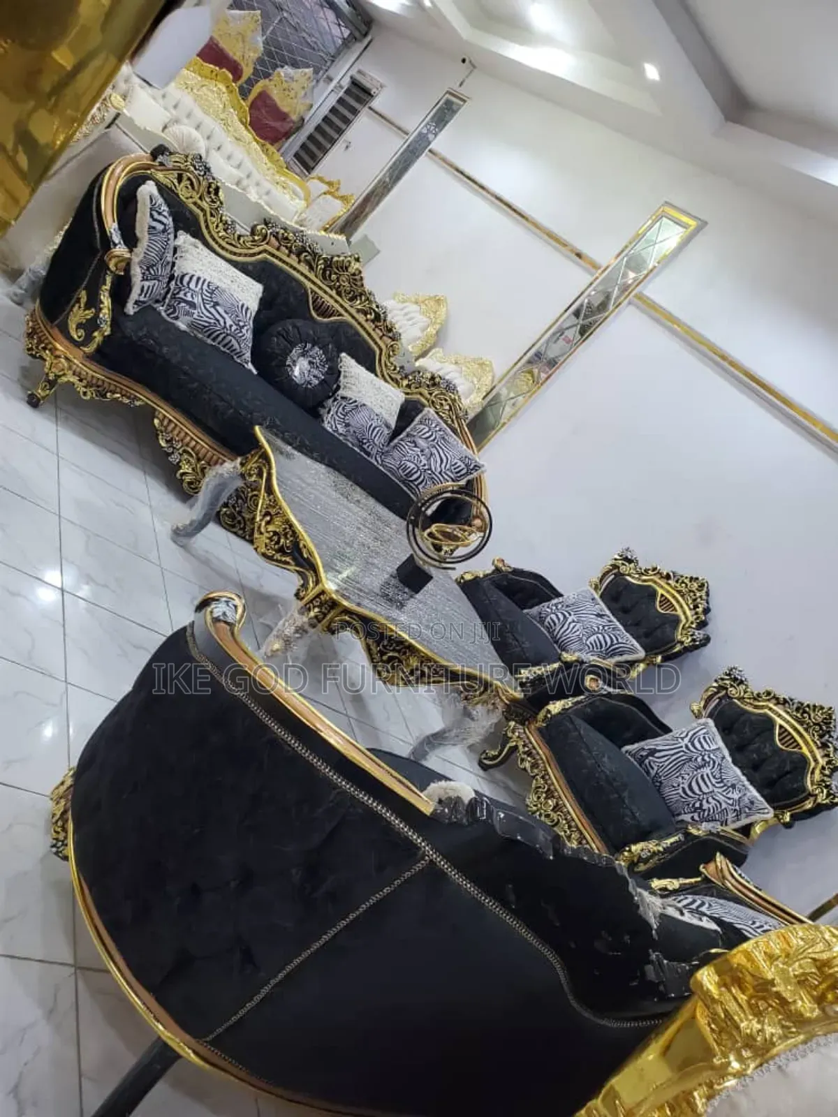 Set of High Quality Turkish Royal Fabric Sofa Chair