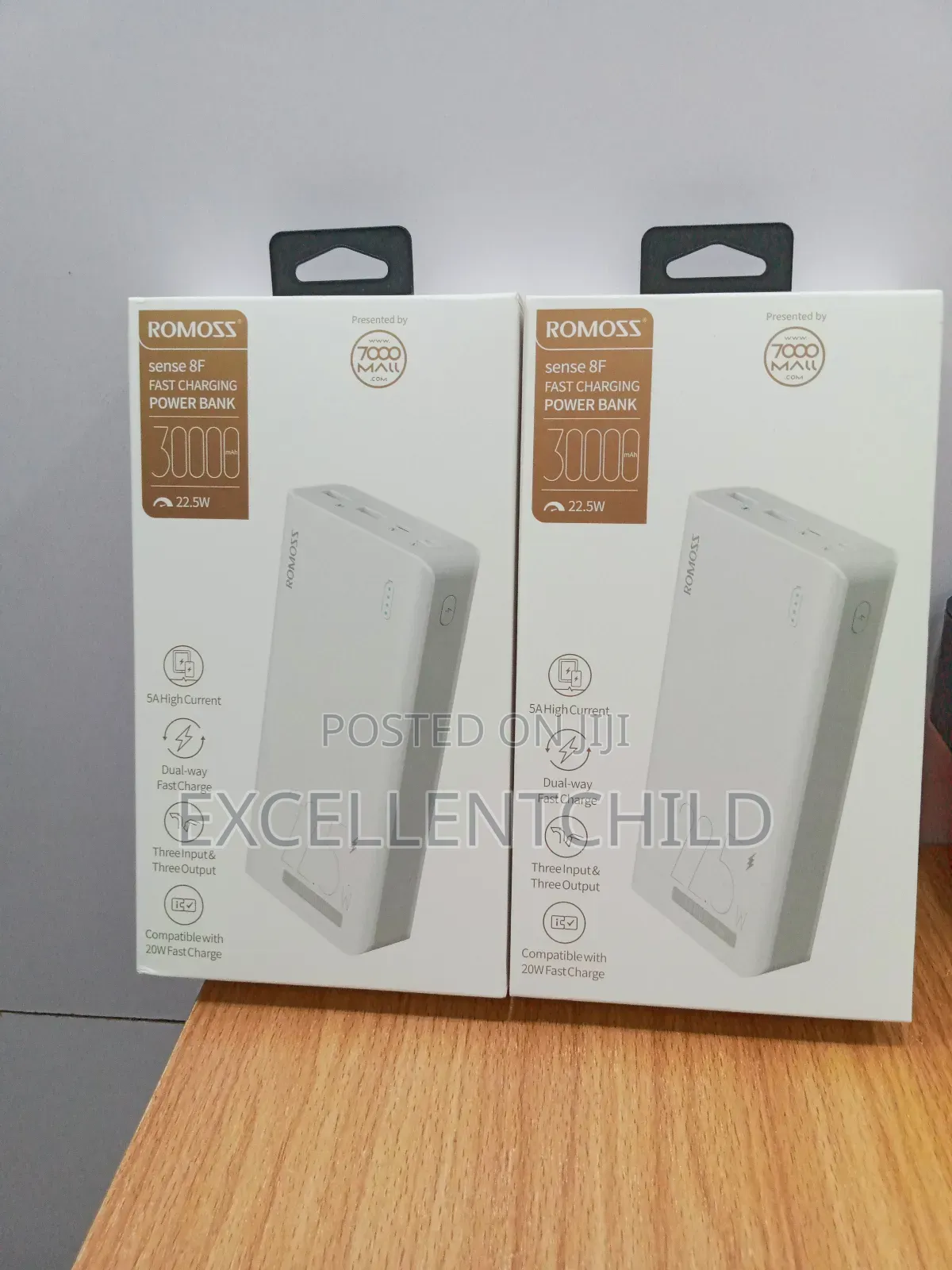 Romoss Sense 8F Fast Charging Power Bank 30,000mah 22.5W