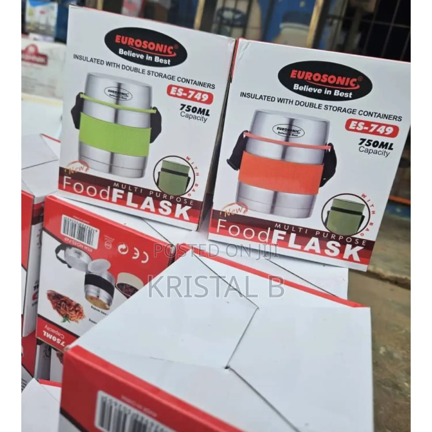 750ml Eurosonic Food Flask With Inner Plate