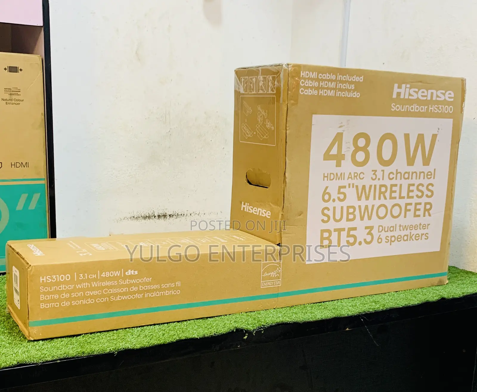 Hisense Wireless Sound Bar and Subwoofer