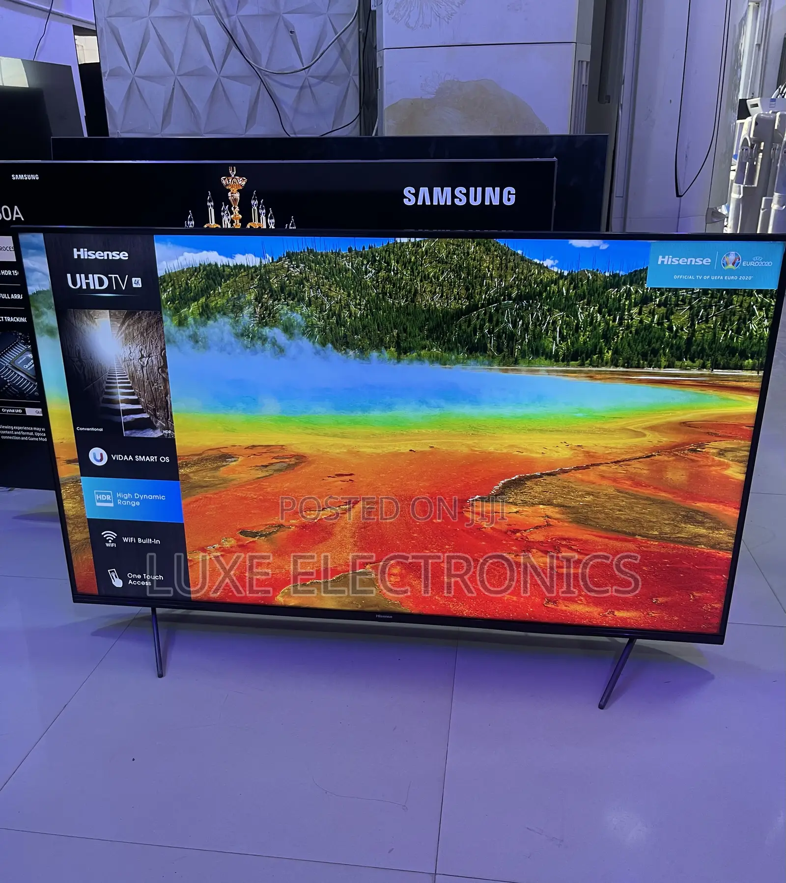50 Inches Made In Europe Frameless Hisense UHD HDR Smart Tv