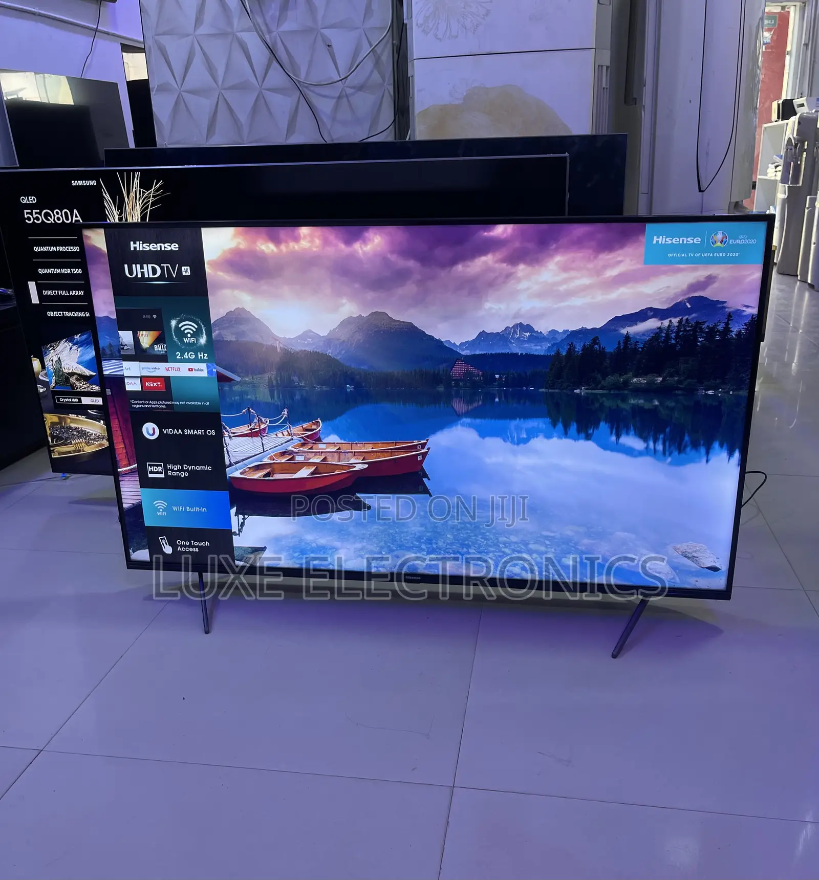 50 Inches Made In Europe Frameless Hisense UHD HDR Smart Tv