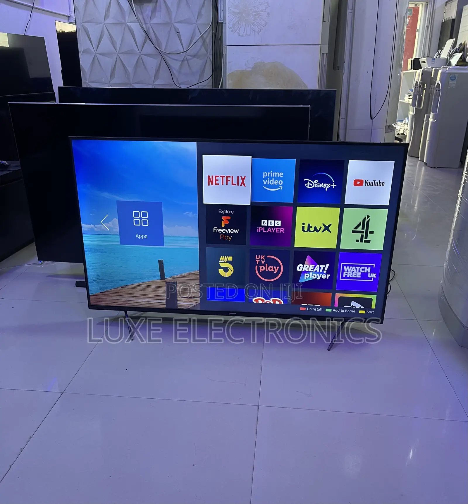 50 Inches Made In Europe Frameless Hisense UHD HDR Smart Tv