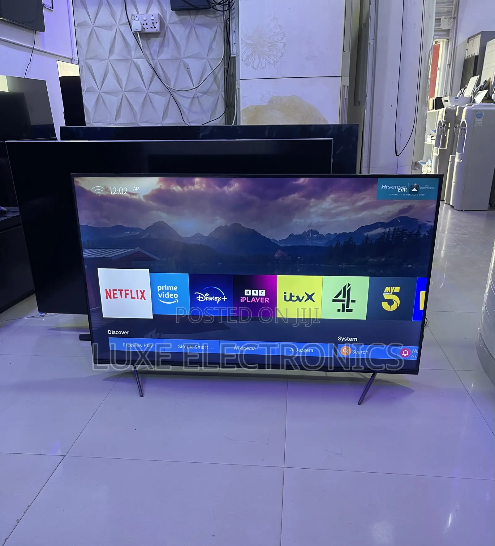 50 Inches Made In Europe Frameless Hisense UHD HDR Smart Tv