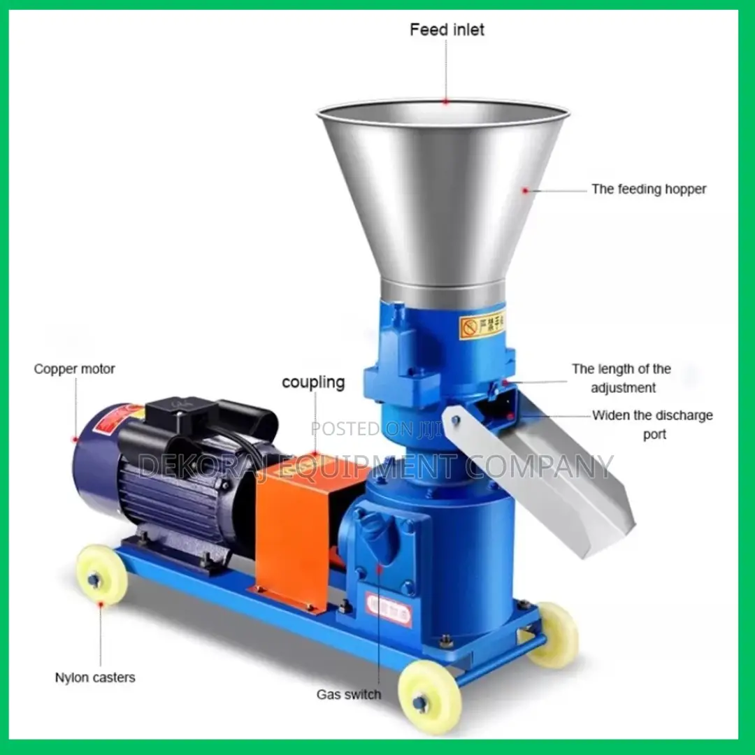 600kg/Hr Electric Powered Pelleting Machine