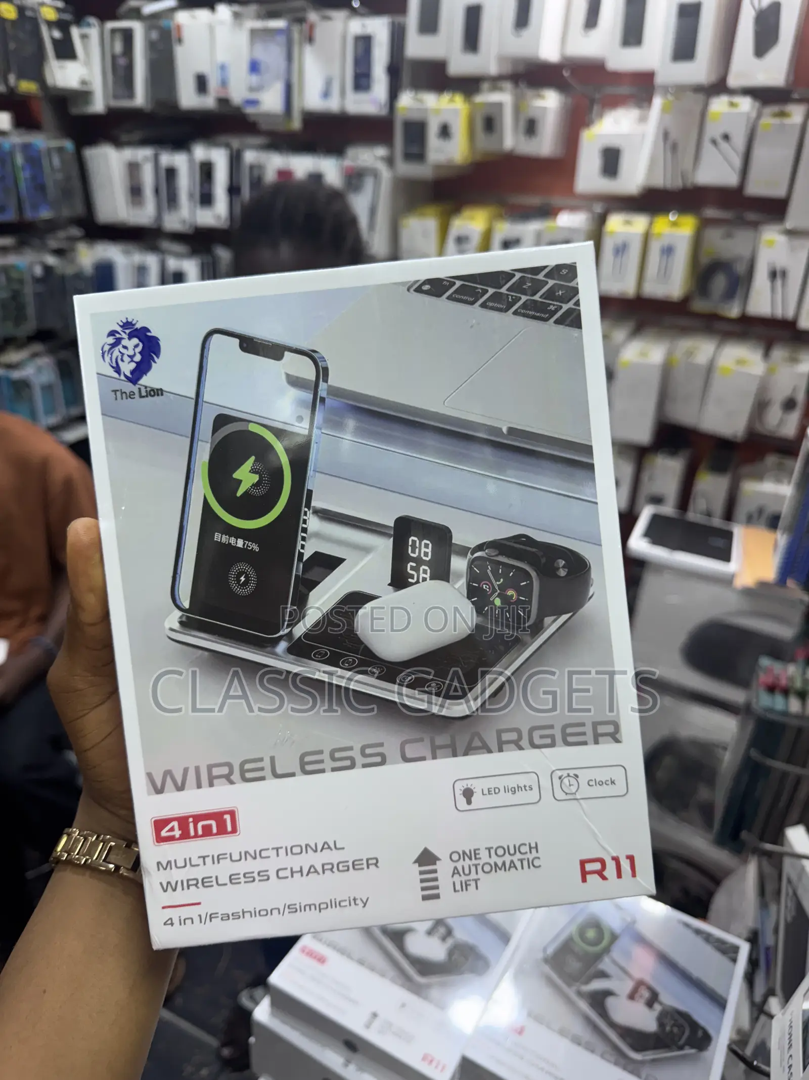 R11 4 in 1 Wireless Charger Qi Wireless Fast Charging Stand