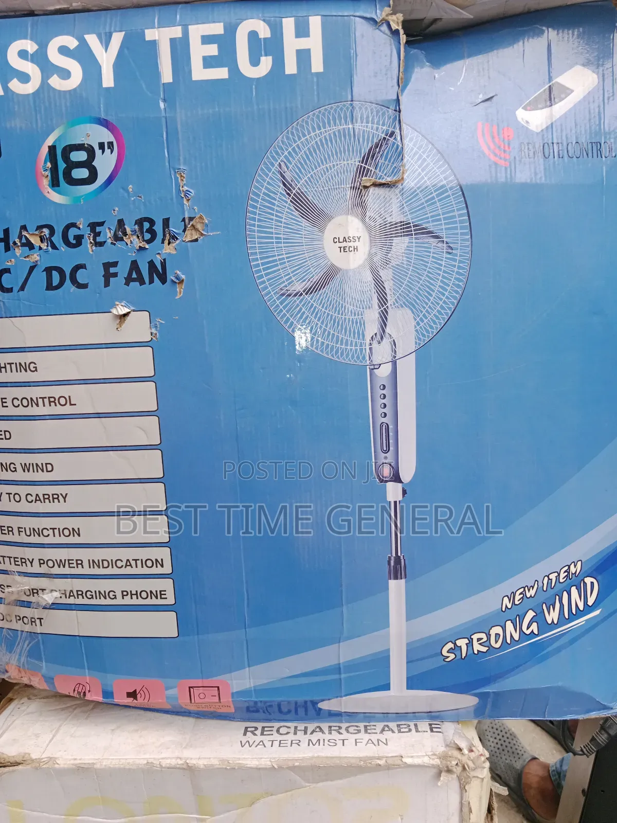 High Quality Classic Rechargeable Fan
