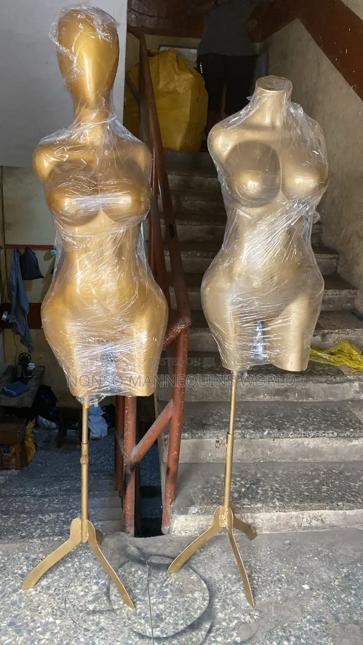 Gold Fibre Made Body Form Like Display